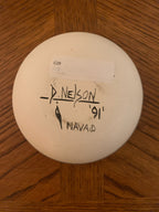 Hand-painted Navajo polychrome seed pot / vessel, signed on the bottom by artist D. Nelson and dated 1991