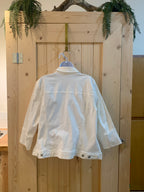 Size 18W Style & CO White Jean Jacket