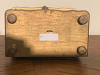 Vintage Florentine-style / Rococo-style wooden musical jewelry chest made in Japan
