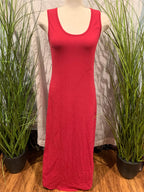 Size M Little Heaven's Design Fitted Scoop Neck Sleeveless Dress