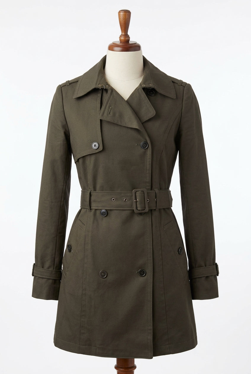 Size S Kenar Dark Green Trench Coat on Consignment