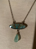 Artisan Stained Glass Pendant Necklace