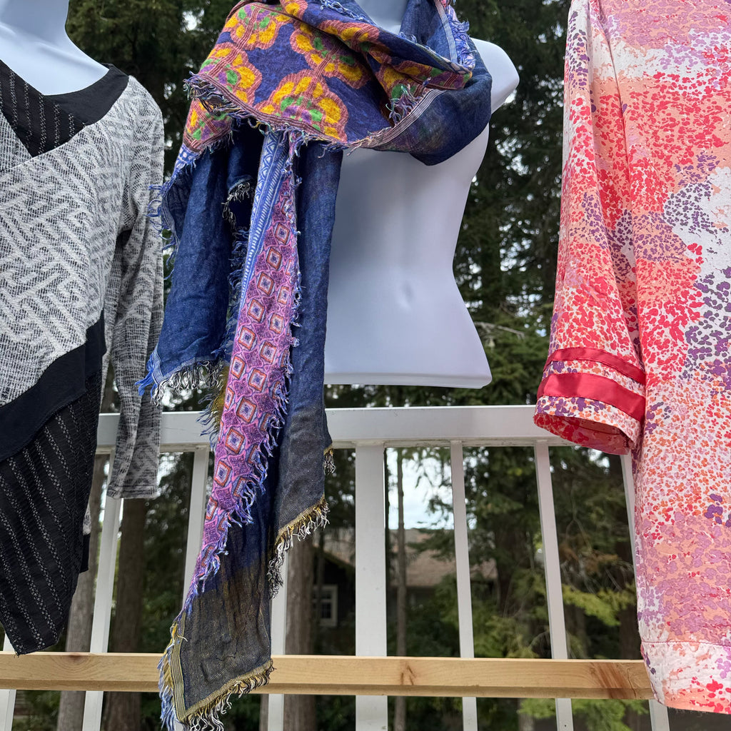 Anu 100% Rayon Boho Patterned Scarf