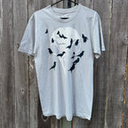 Local Artist- Trevor Phillips- Crows on Skull Print T-shirt