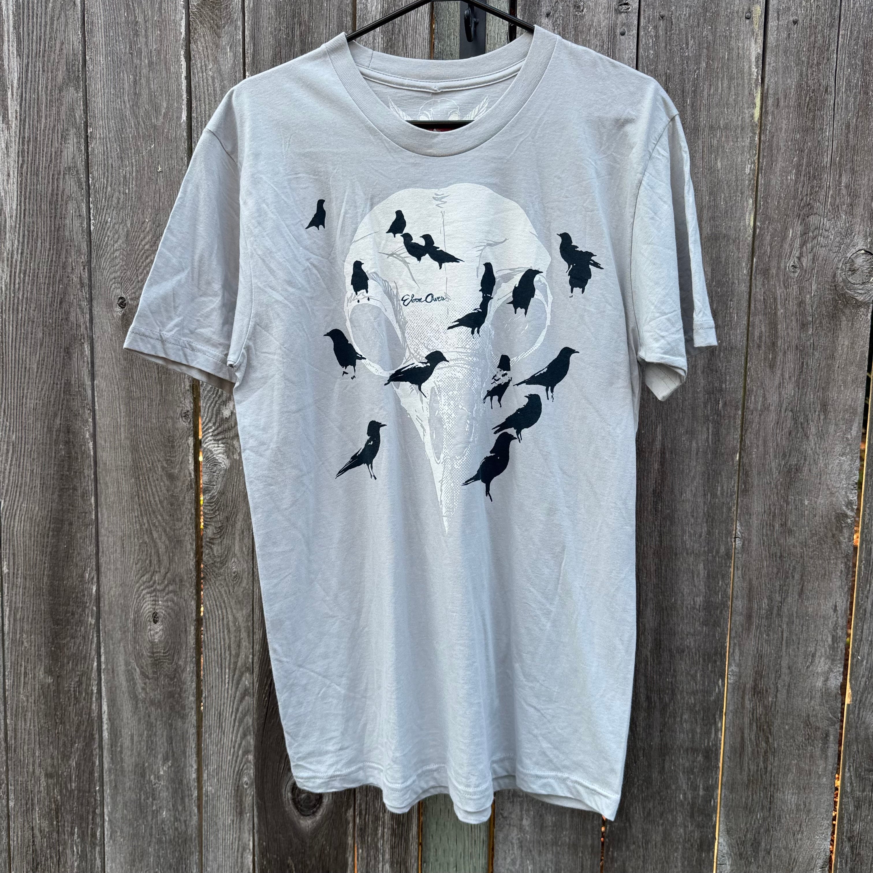 Local Artist- Trevor Phillips- Crows on Skull Print T-shirt