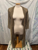 Size M Bellissima Fashions Knit Long Cardigan