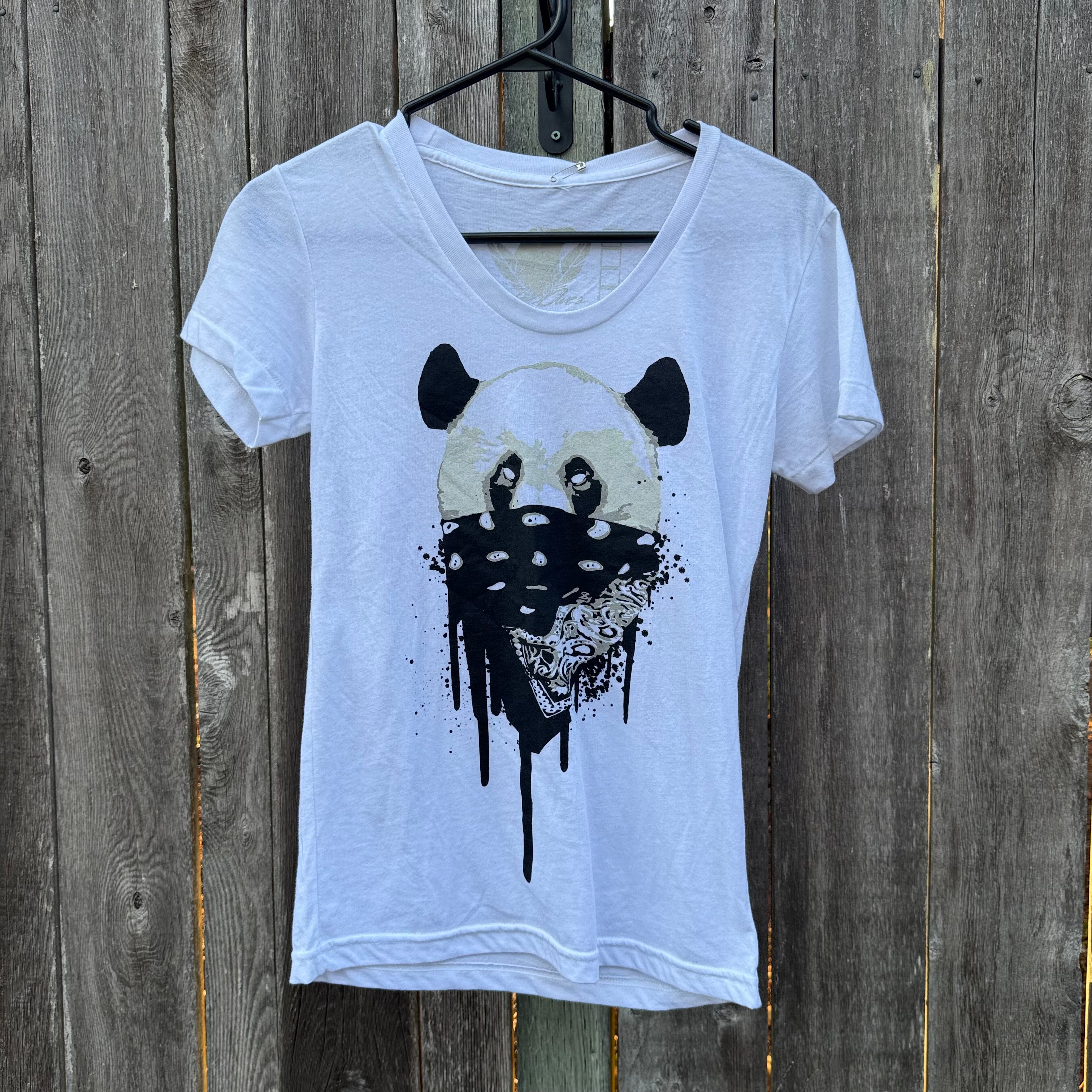 Local Artist- Trevor Phillips- Women's Fit- Panda Bandana Print T-shirt