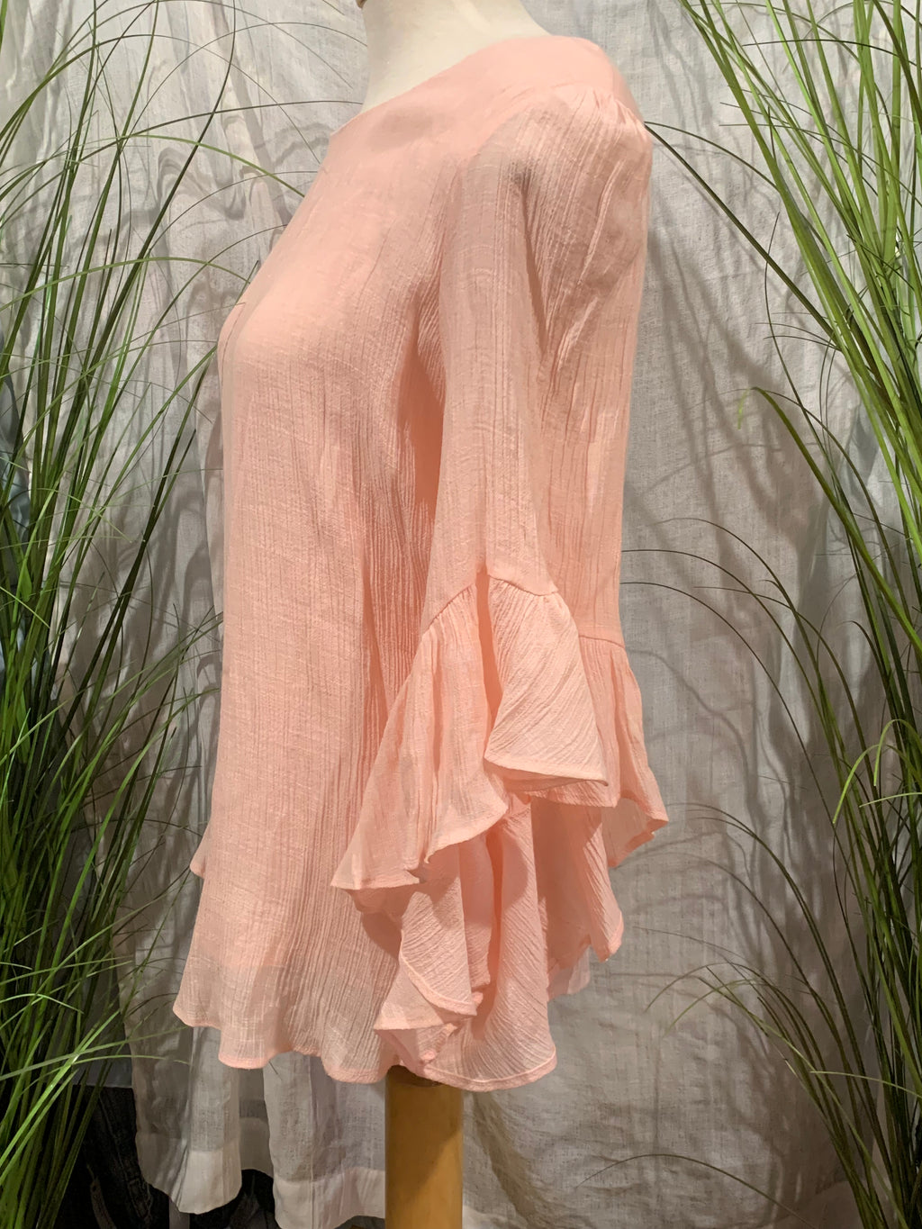 Size 8 Joseph Ribkoff Ruffled A-Symmetrical Cuff Blouse