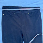 Size M Hue Black Suede Look Leggings