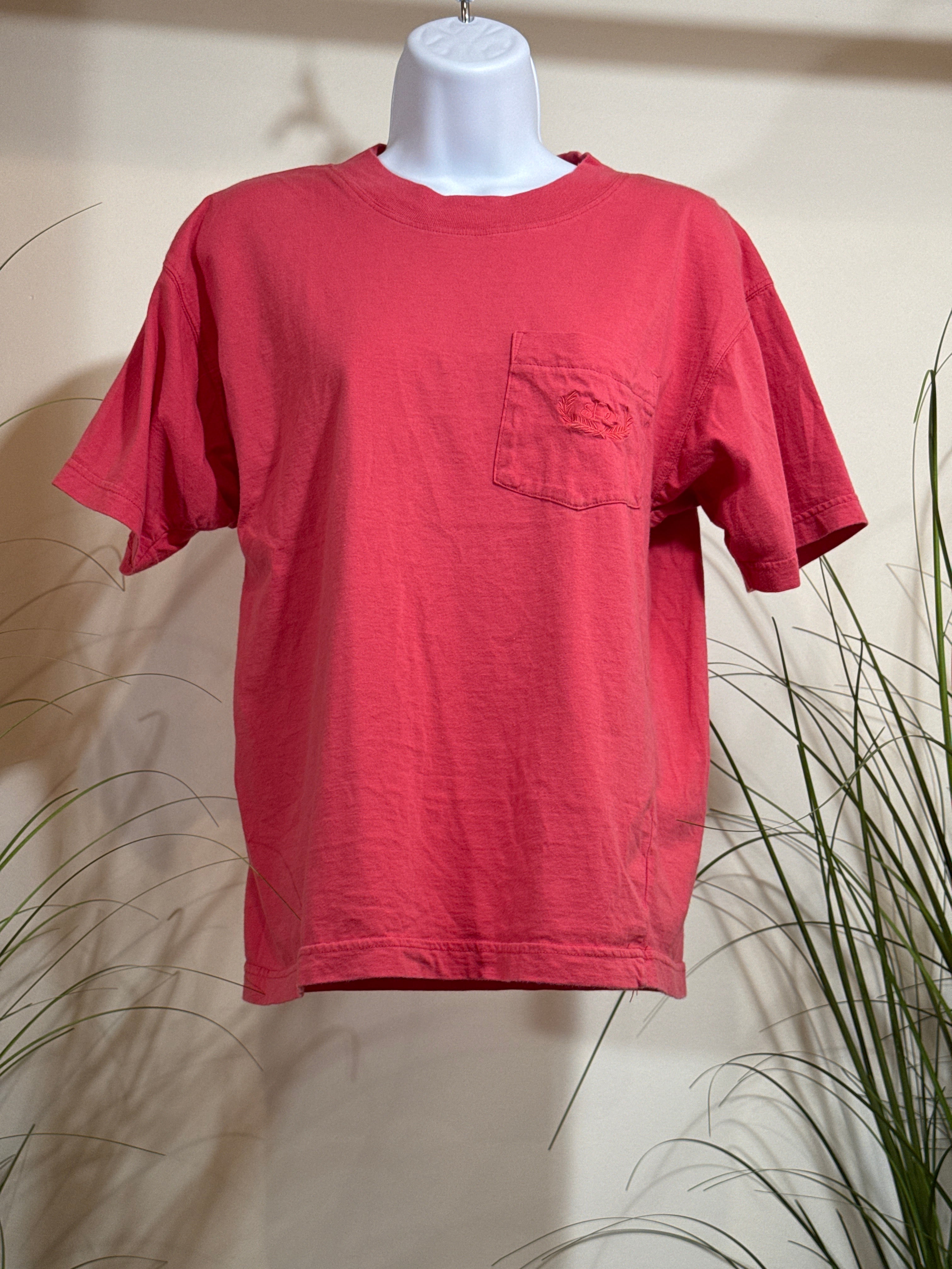 Vintage 90s Paris Sport Club Embroidered Pocket T-Shirt