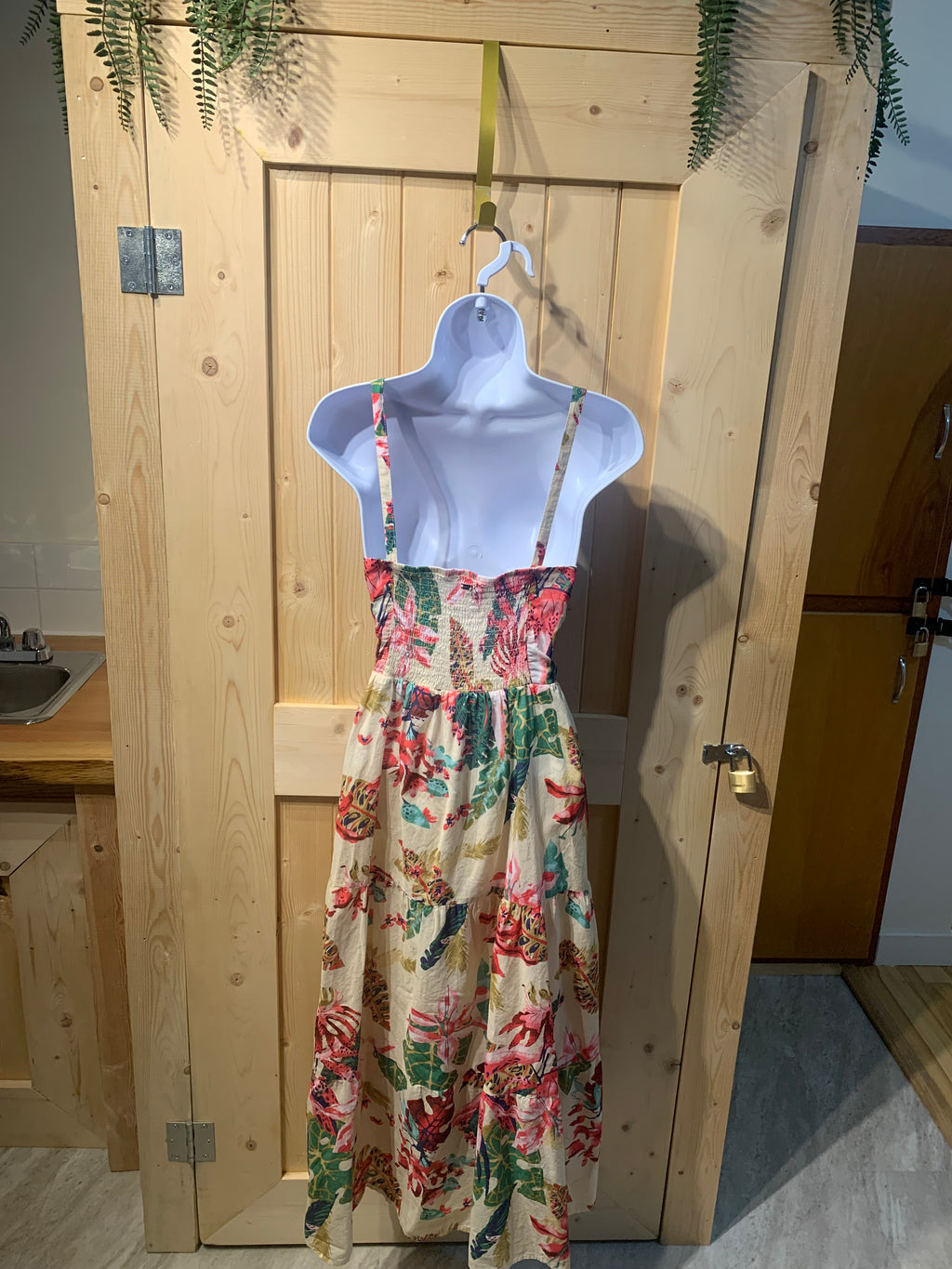 Size XL Mexx Spaghetti Strap Floral Flowy Summer Dress