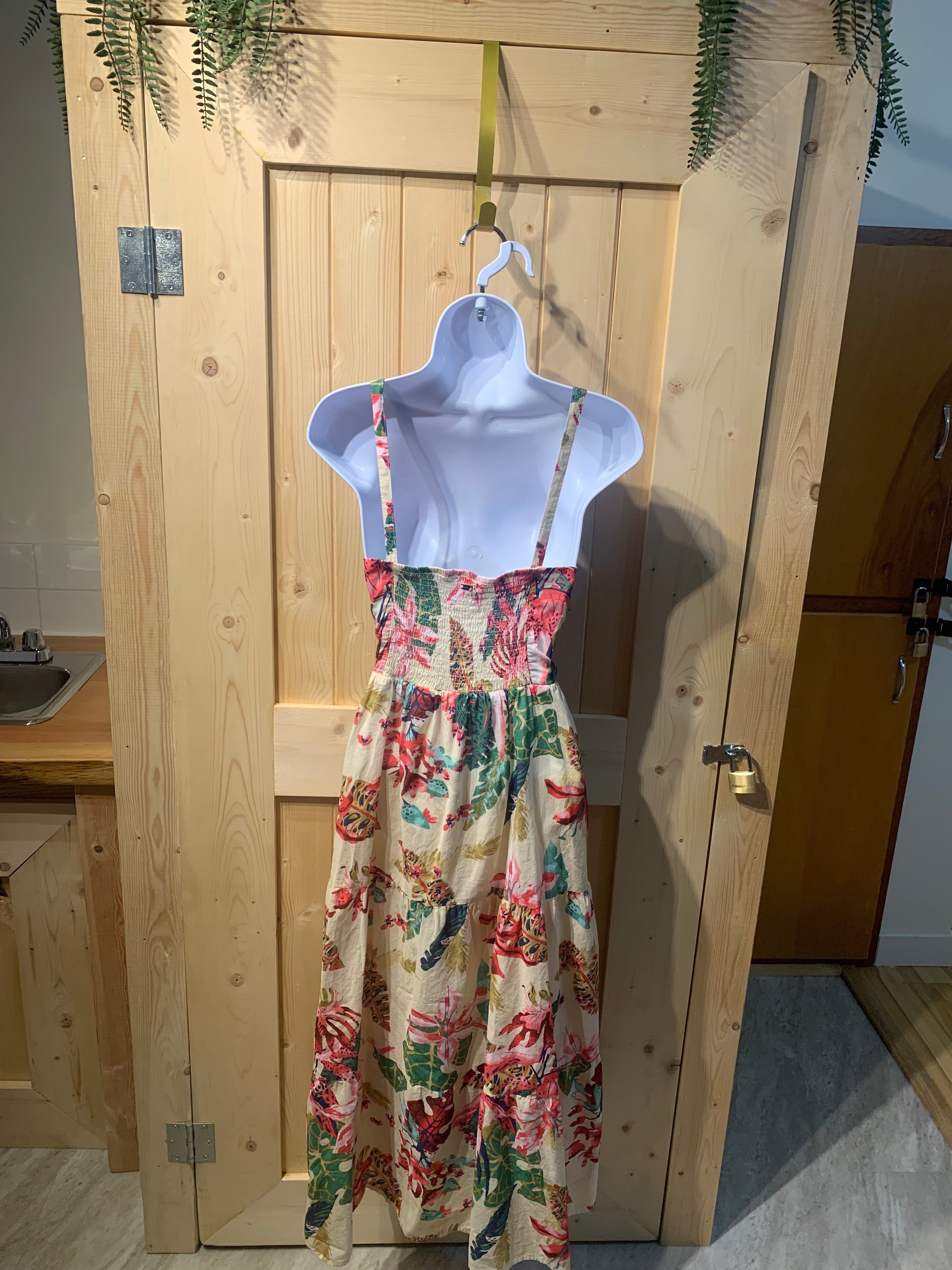 Size XL Mexx Spaghetti Strap Floral Flowy Summer Dress