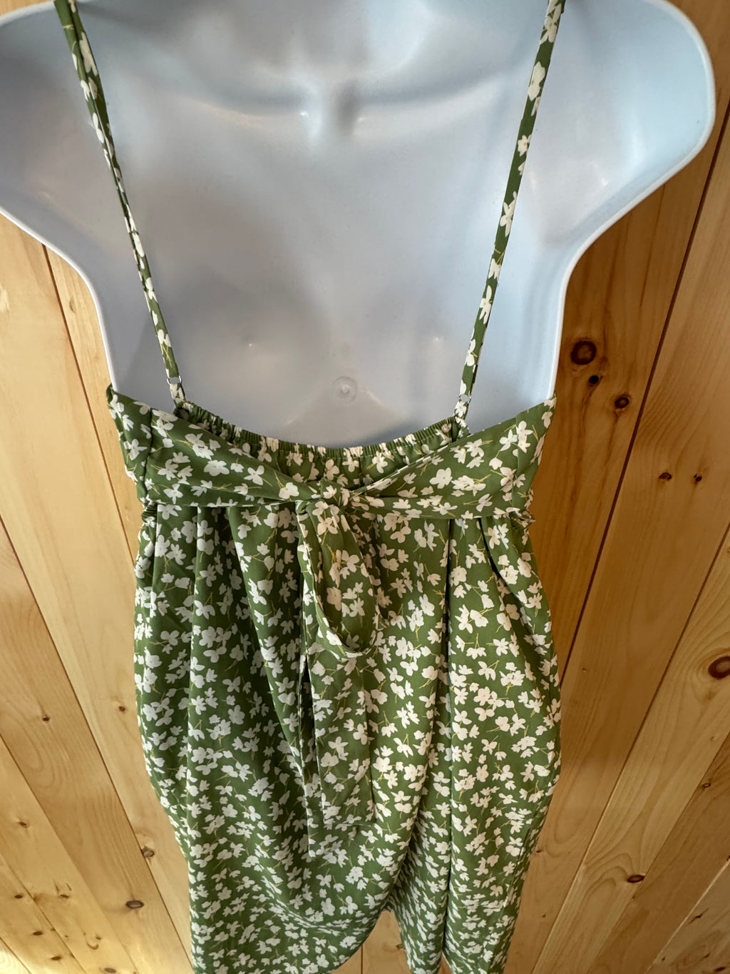 Princess Polly Green Floral Sleeveless Dress REDUCED