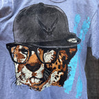 Local Artist- Trevor Phillips- Sideways Cat Hat Print T-shirt