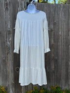 Victorian style white gown
