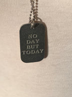 Authentic Vintage Broadway RENT " No Day But Today" Dog Tag Necklace