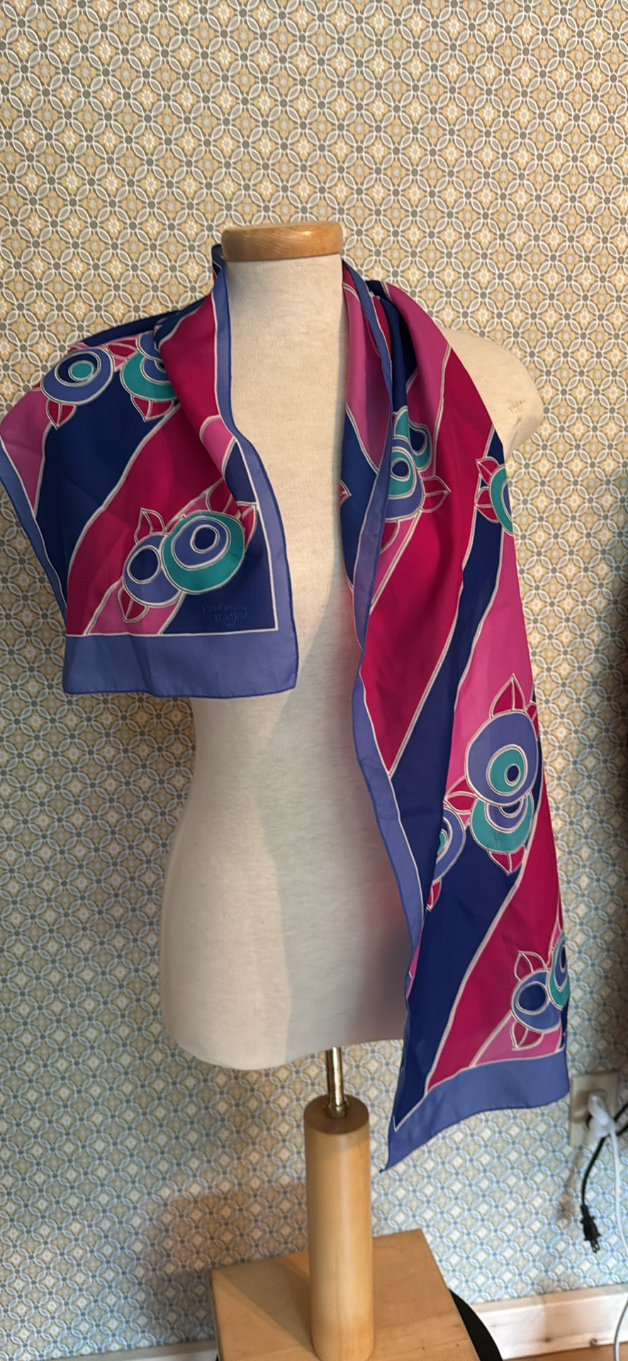 Multi Coloured Silky Scarf