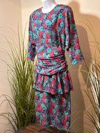 Pantel 80’s Vintage Peplum Dress