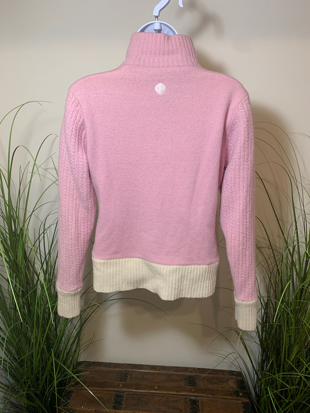 Size M Vintage Sun Ice Windstopper Lambs Wool Zip Up Sweater