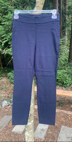Size Small stretchy navy blue ankle pants