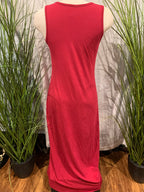 Size M Little Heaven's Design Fitted Scoop Neck Sleeveless Dress