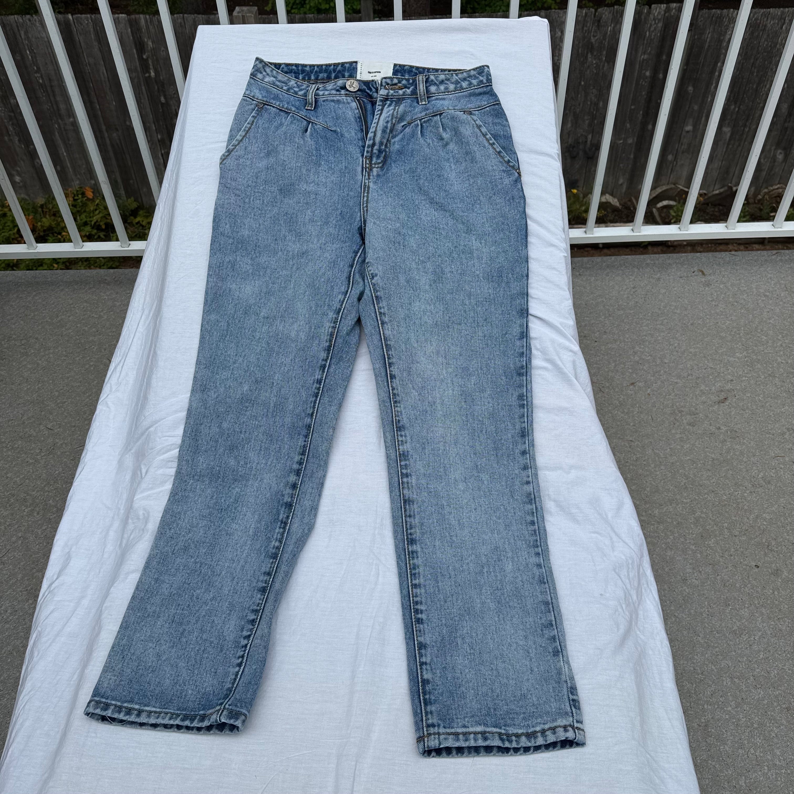 Size 27 Streetwalkers High Waist Straight Leg Denim Trousers