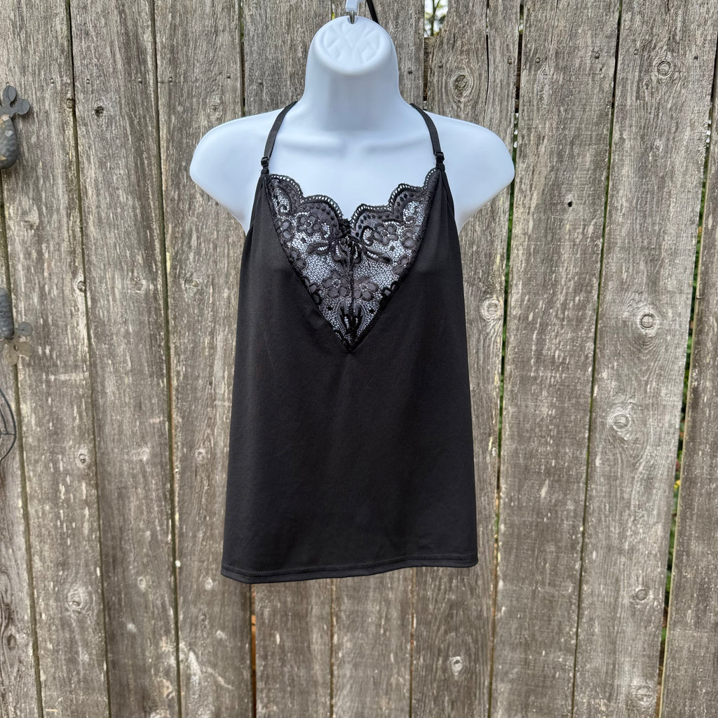 Black Race Back Camisole Size 3XL