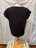 Size L Cleo Petite Rainbow Sequin Blouse