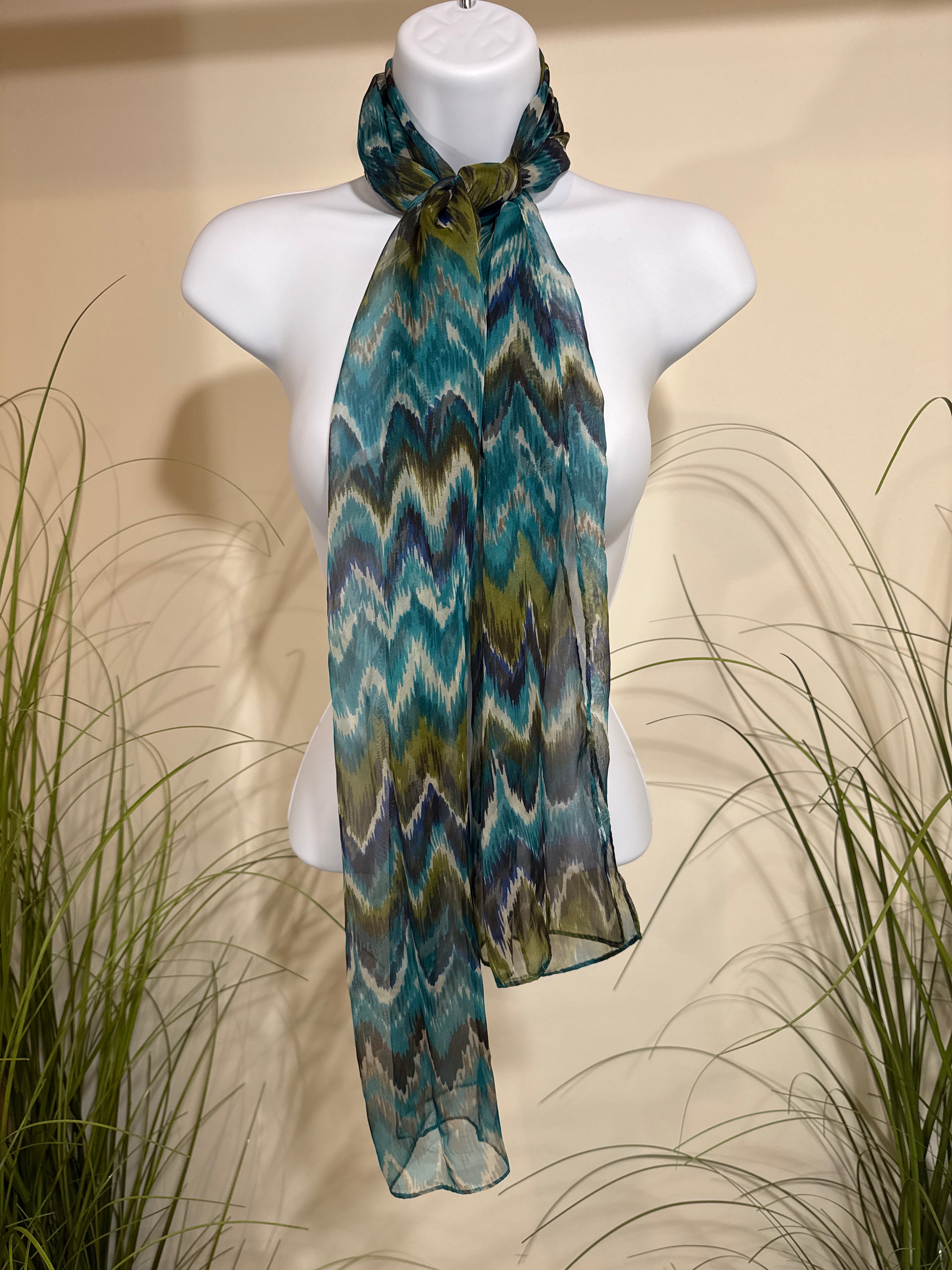 Sheer Long Rectangular Scarf