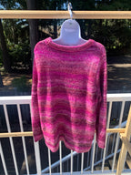 Gap Striped Pink Sweater