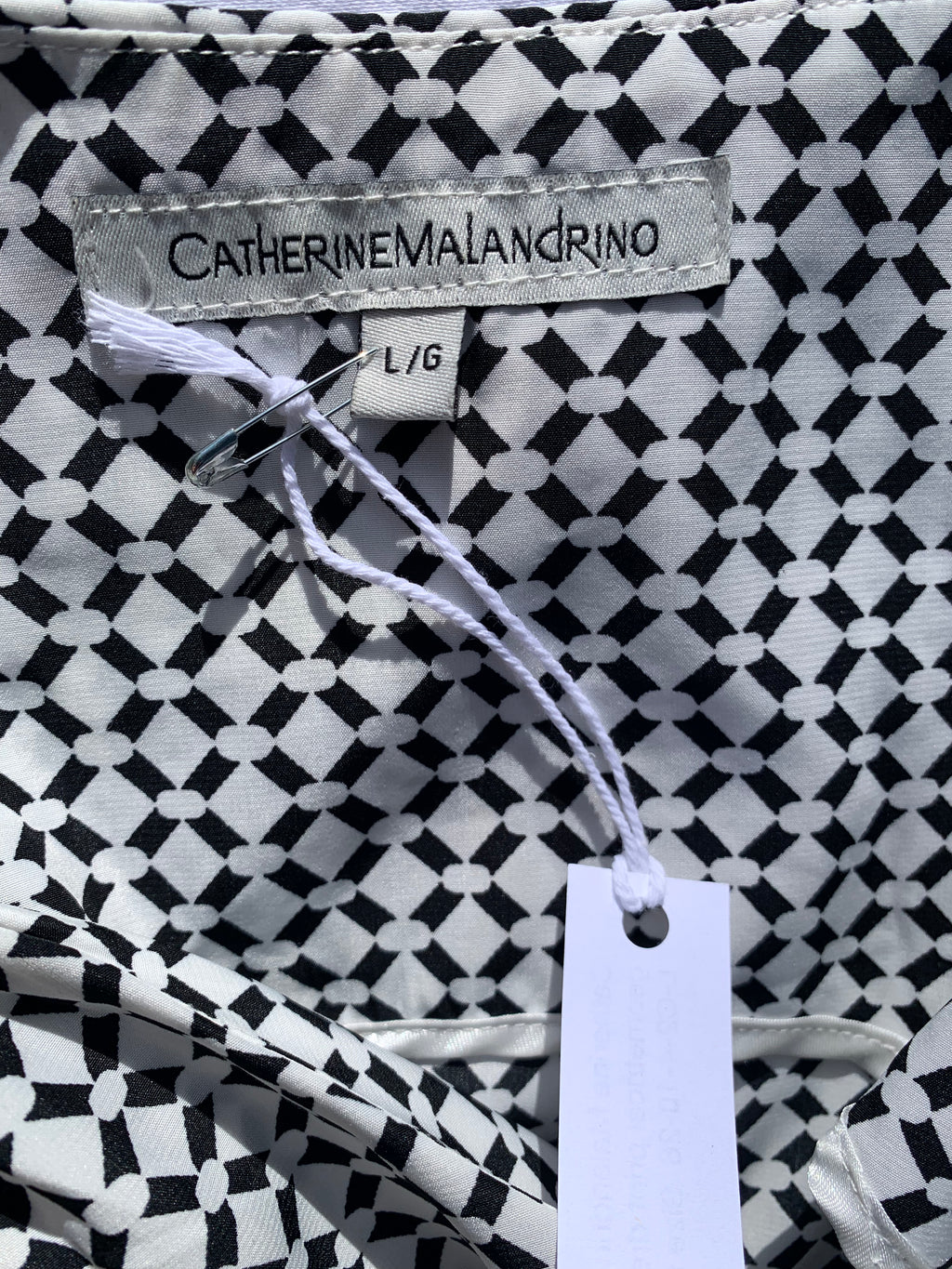 Catherine Malandrino sleeveless geometrical print dress