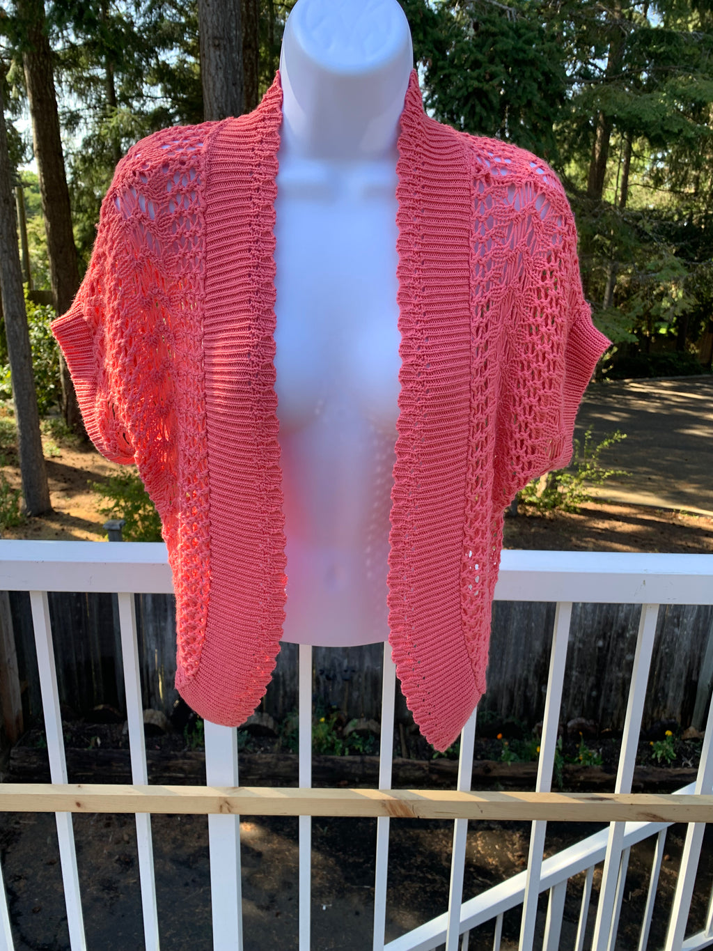 Crochet Short Cardigan by Joseph A