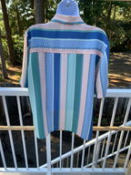 Vintage TanJay Petites Size 12 Button Down Striped Blouse