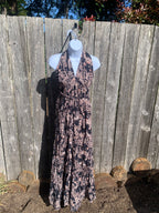 Size S Free People Sleeveless One Piece Jumper with Flared Legs