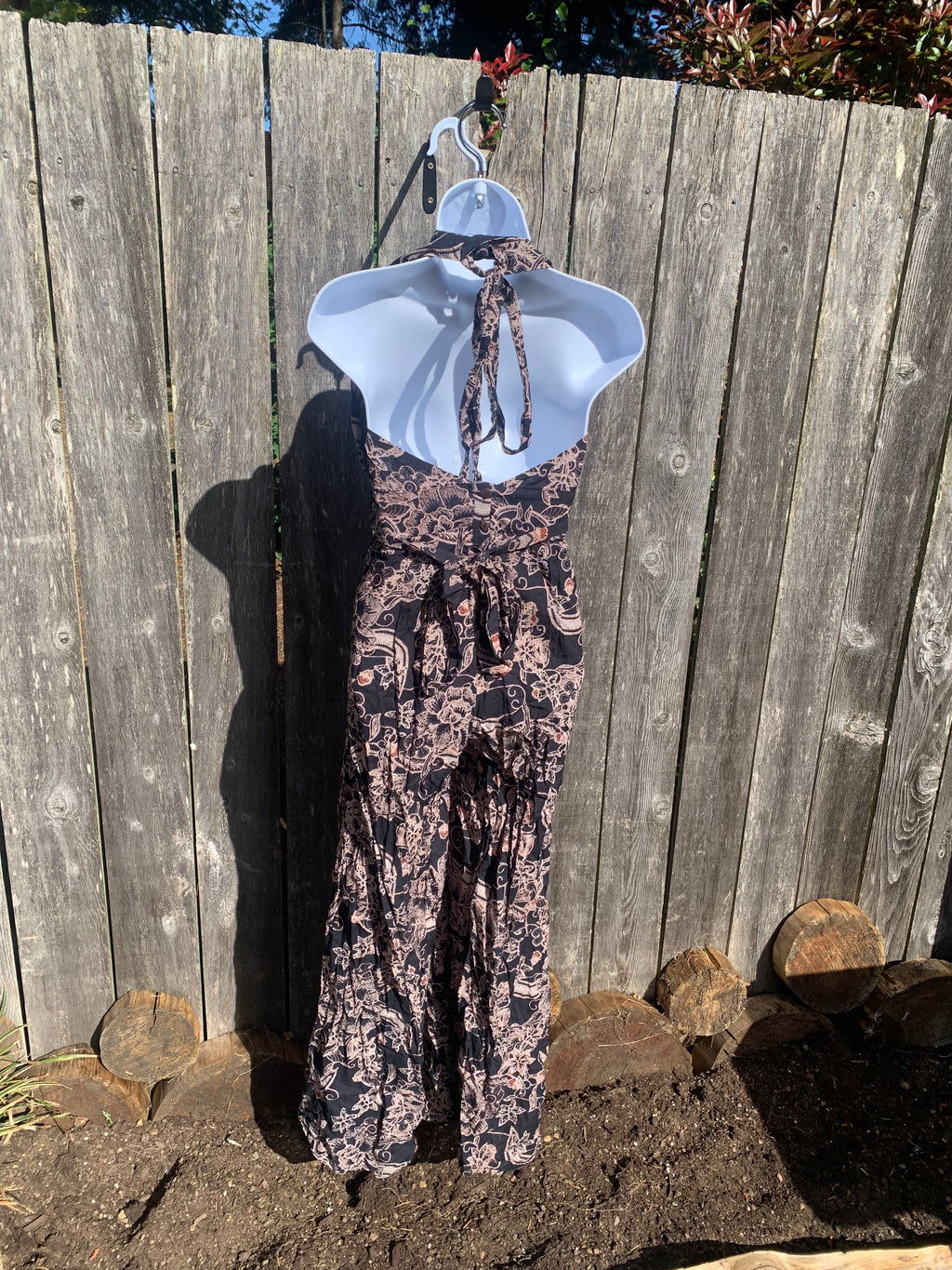 Size S Free People Sleeveless One Piece Jumper with Flared Legs