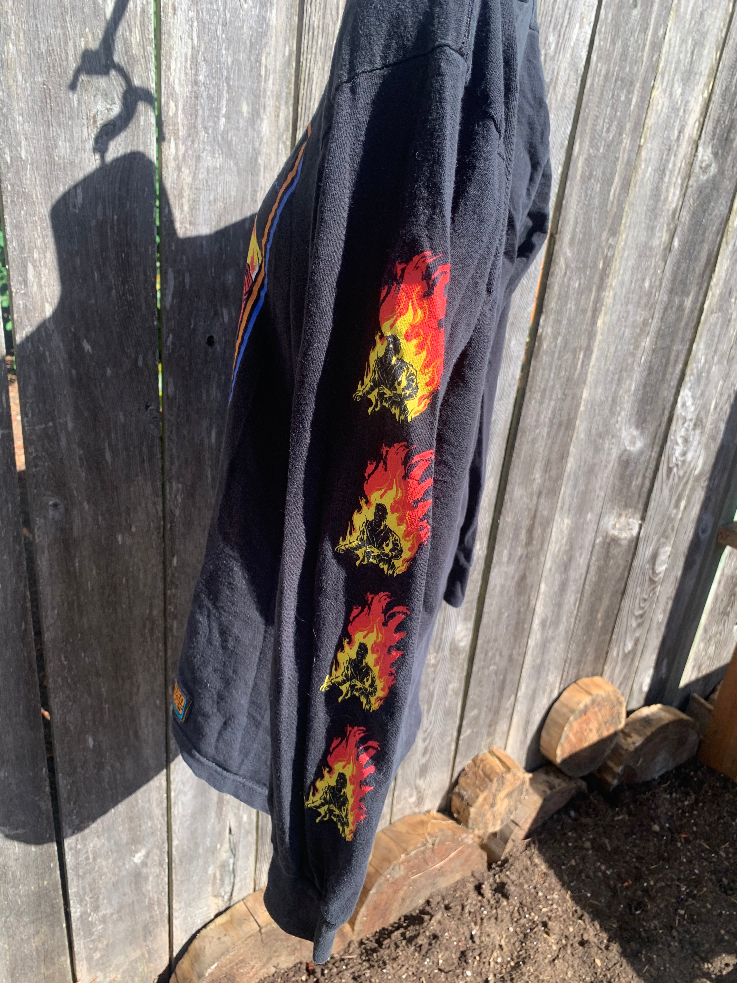 Size S Steven Rhodes Parody Horror Long Sleeve T-Shirt