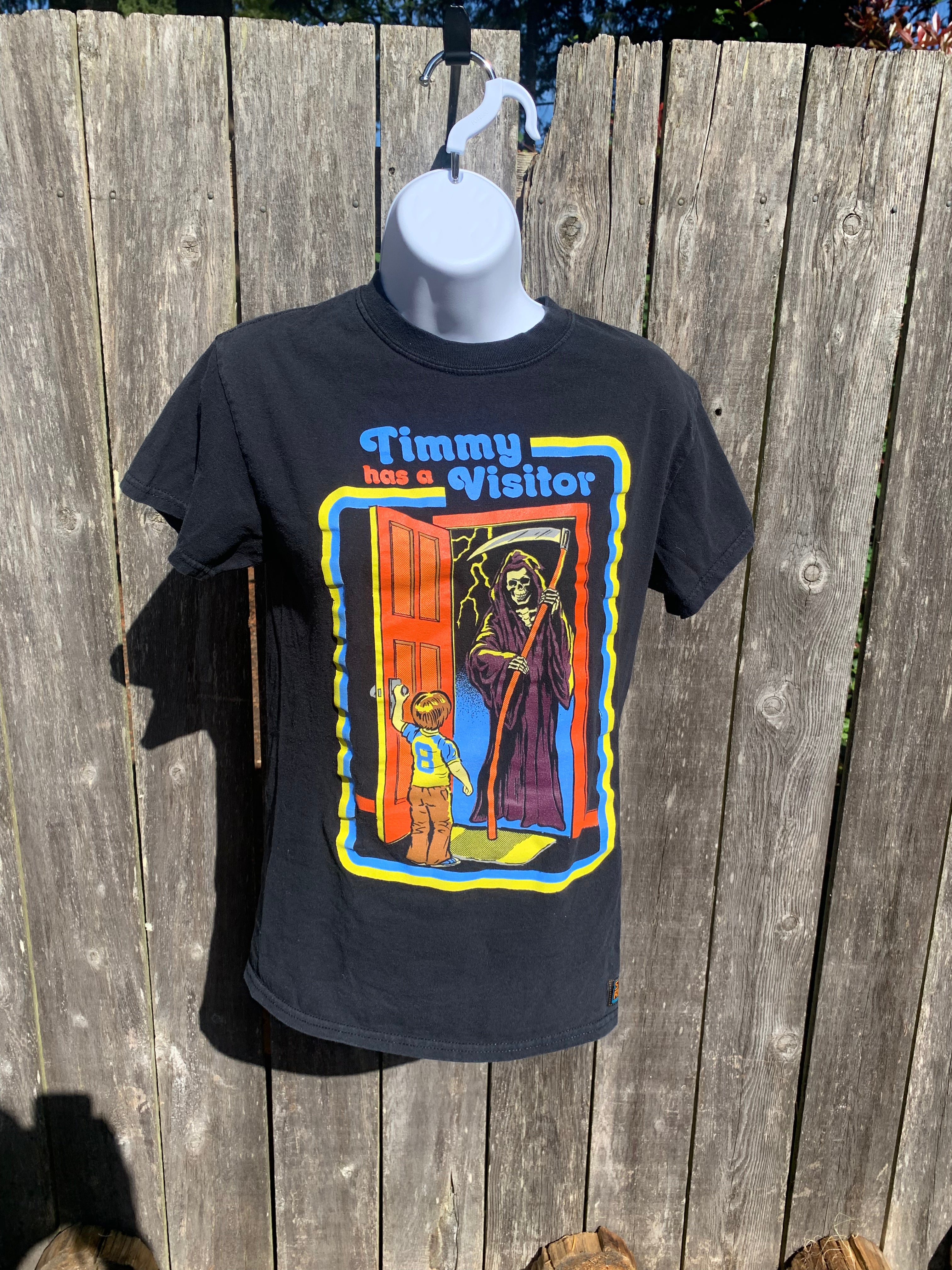 Size S Steven Rhodes Parody Horror T-Shirt