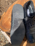 Size 10 M Steve Madden Black Square Toed Leather Dress Shoes