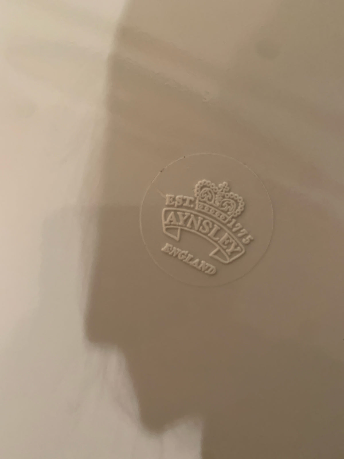 Aynsley Cottage Garden Melamine Round Serving Tray made in England