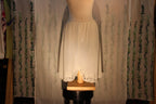 Knee length white French Maid slip skirt