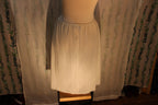 Knee length white French Maid slip skirt