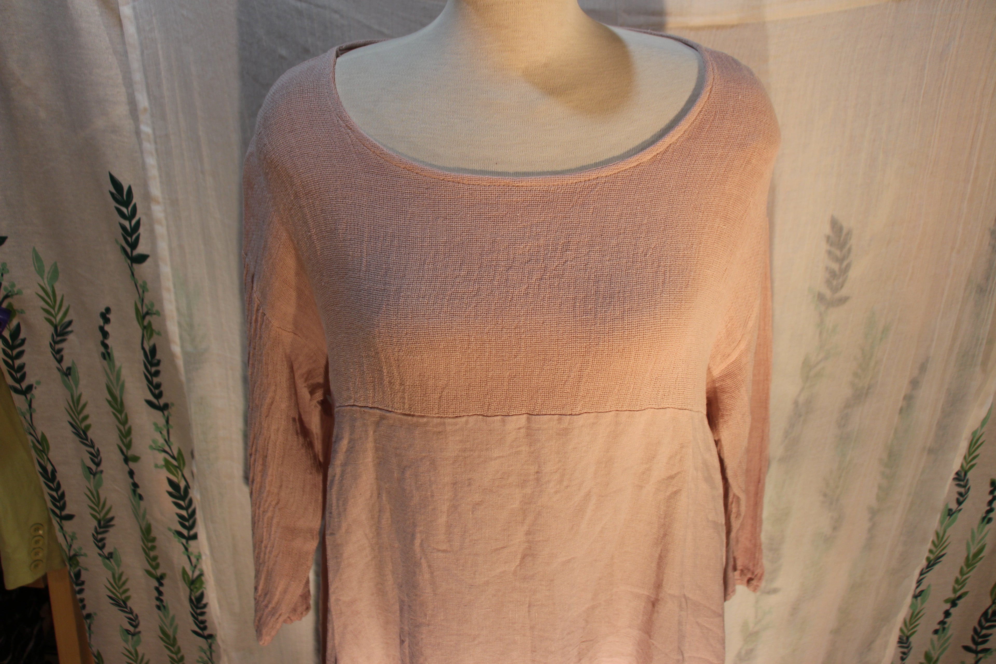 Size Large Pink Lagenlook Dress by M