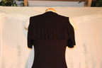 Size Large black sleeveless dress by Rebel Sugar with ruffle