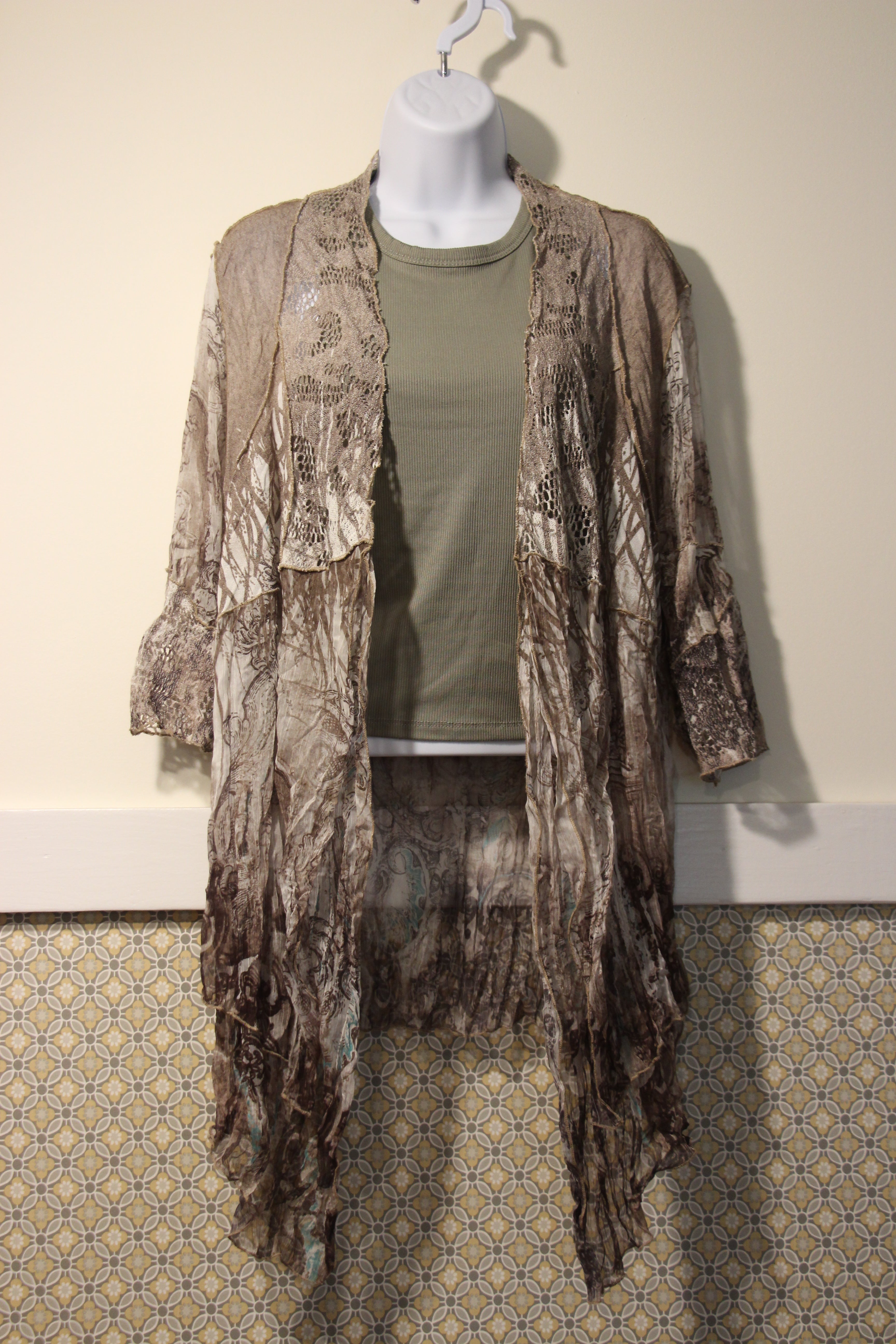 XL Light open cardigan- Vintage by Jack & Jinger