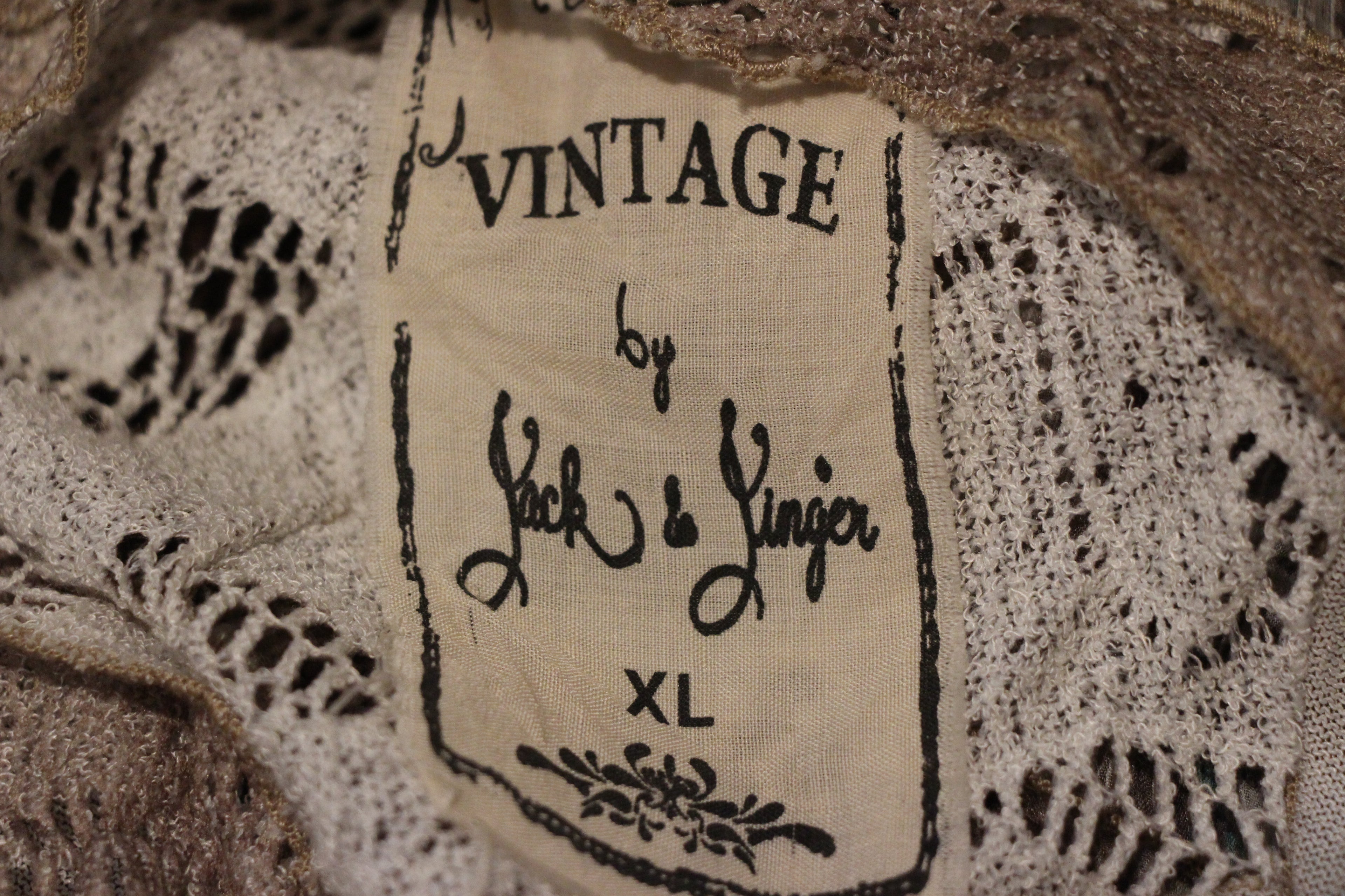 XL Light open cardigan- Vintage by Jack & Jinger