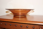 Glass decorative bowl- pink/peach