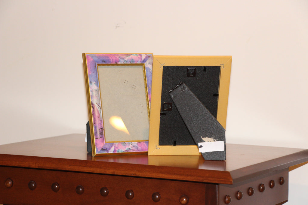 4x6 gold and pastel colour photo frames