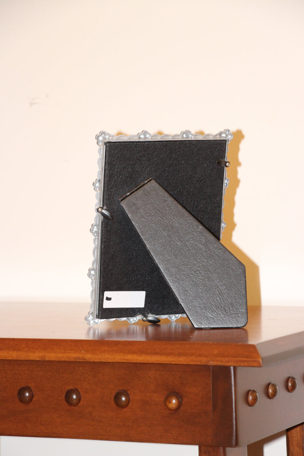5x7 flower & rhinestone metal photo frame