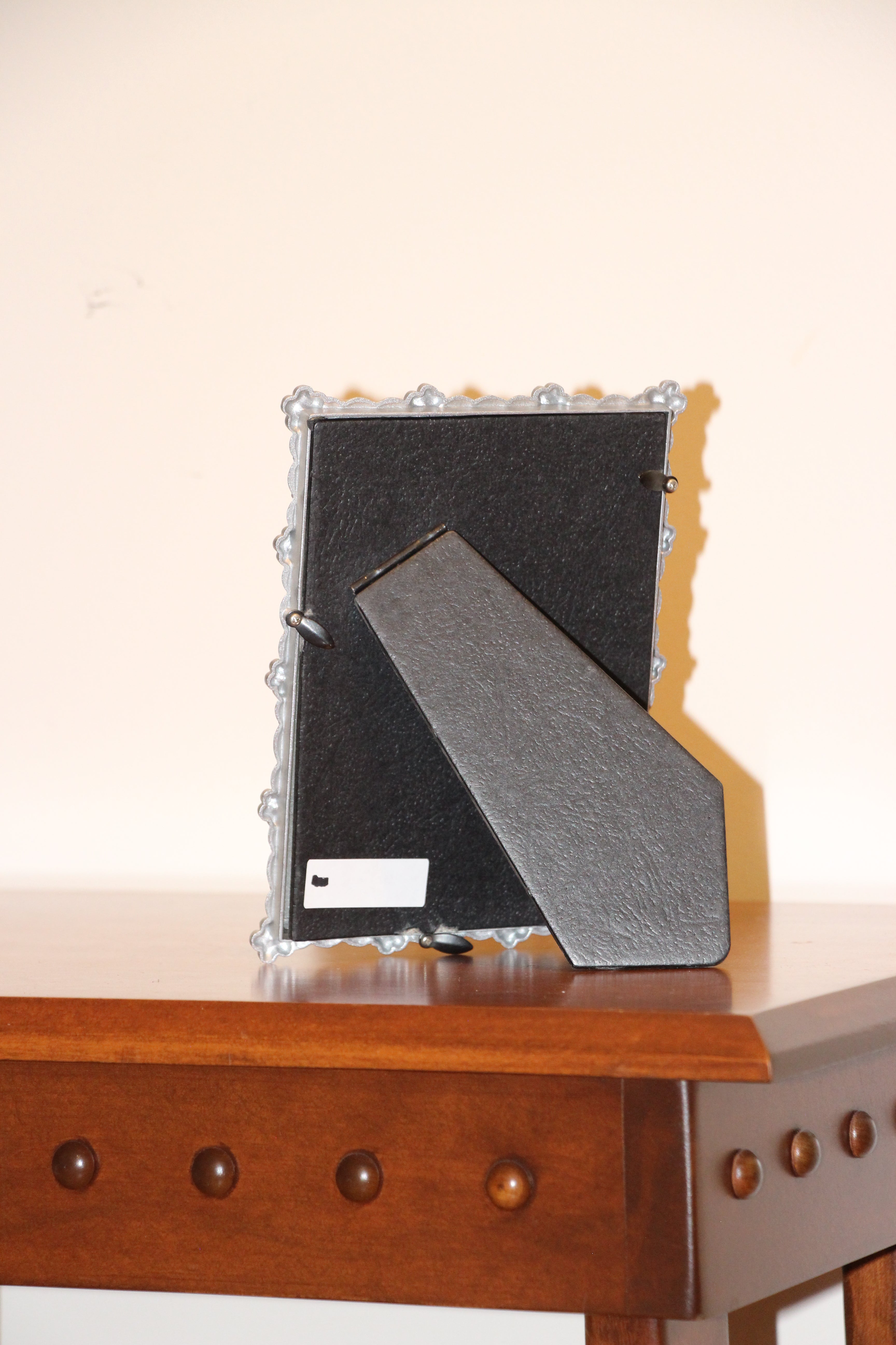5x7 flower & rhinestone metal photo frame