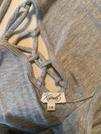 KISMET Fitted Gray Maxi Dress - Consigned with VARDO Vintage & Valuables vvvardo.ca